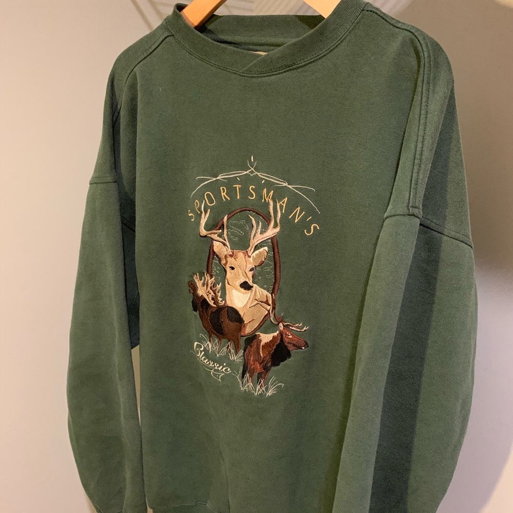 VINTAGE 90s DEER SWEATER VERY CLEAN